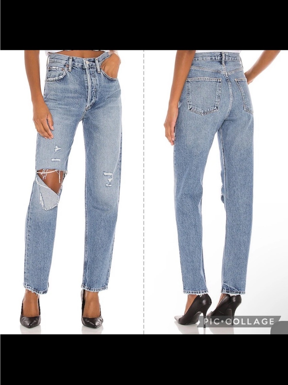 AGOLDE 90s Pinch Waist High Rise Straight Jeans Lineup Sz: 24